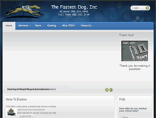 Tablet Screenshot of fastestdog.com